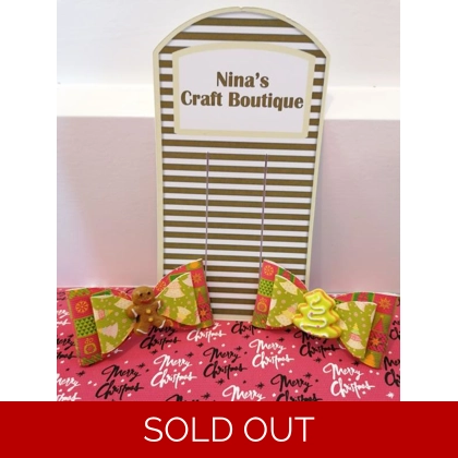 Christmas Hair Bow Set